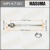 MR-4740 MASUMA Осевой шарнир, рулевая тяга