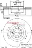 22015 V METZGER Тормозной диск