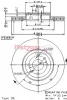 24242 E METZGER Тормозной диск