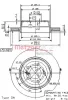 24932 METZGER Тормозной диск