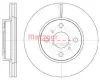 61005.10 METZGER Тормозной диск