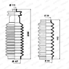 Превью - K150020 MOOG Комплект пыльника, рулевое управление (фото 2)