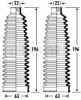 BSG3272 BORG & BECK Комплект пыльника, рулевое управление