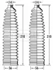 BSG3289 BORG & BECK Комплект пыльника, рулевое управление