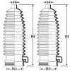 BSG3297 BORG & BECK Комплект пыльника, рулевое управление