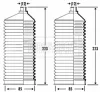 BSG3336 BORG & BECK Комплект пыльника, рулевое управление