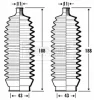 BSG3342 BORG & BECK Комплект пыльника, рулевое управление