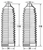 BSG3365 BORG & BECK Комплект пыльника, рулевое управление