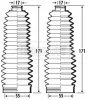 BSG3371 BORG & BECK Комплект пыльника, рулевое управление