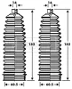 BSG3386 BORG & BECK Комплект пыльника, рулевое управление