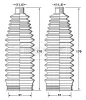 BSG3419 BORG & BECK Комплект пыльника, рулевое управление