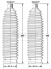 BSG3428 BORG & BECK Комплект пыльника, рулевое управление