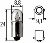 8GP 002 068-241 BEHR/HELLA/PAGID Лампа накаливания, oсвещение салона