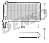 DRR01001 DENSO Теплообменник, отопление салона