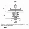 2.114.80.312 BEHR/HELLA/PAGID Термостат volv