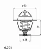 6.701.88.360 BEHR/HELLA/PAGID Термостат ford