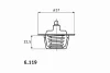 6.119.83.330 BEHR/HELLA/PAGID Термостат peug