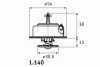 1.140.92 BEHR/HELLA/PAGID Термостат, охлаждающая жидкость