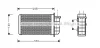 FTA6191 AVA Теплообменник, отопление салона