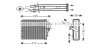 FTA6350 AVA Теплообменник, отопление салона