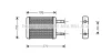 HY6064 AVA Теплообменник, отопление салона