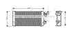MS6258 AVA Теплообменник, отопление салона