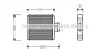 Превью - VN6196 AVA Теплообменник, отопление салона (фото 2)