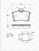 363702161258 MAGNETI MARELLI Тормозные колодки