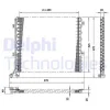 TSP0225167 DELPHI Конденсатор, кондиционер