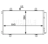 AC 70 000S KNECHT/MAHLE Конденсатор, кондиционер