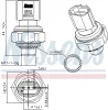 301034 NISSENS Пневматический выключатель, кондиционер