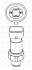 Превью - 38930 NRF Пневматический выключатель, кондиционер (фото 5)
