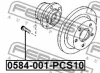 Превью - 0584-001-PCS10 FEBEST Шпилька колеса (фото 2)