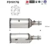 FD1017Q AS Сажевый / частичный фильтр, система выхлопа ОГ