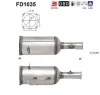 FD1035 AS Сажевый / частичный фильтр, система выхлопа ОГ