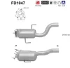 FD1047 AS Сажевый / частичный фильтр, система выхлопа ОГ