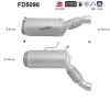 FD5098 AS Сажевый / частичный фильтр, система выхлопа ОГ