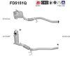 FD5151Q AS Сажевый / частичный фильтр, система выхлопа ОГ