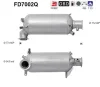 FD7002Q AS Сажевый / частичный фильтр, система выхлопа ОГ
