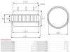 Превью - AS0023(BOSCH) AS-PL Статор, генератор (фото 2)