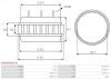 Превью - AS0080(BOSCH) AS-PL Статор, генератор (фото 2)