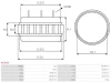 Превью - AS1010 AS-PL Статор, генератор (фото 2)