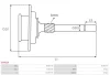 Превью - SG0020 AS-PL Кольцевая шестерня, планетарный механизм (стартер) (фото 3)