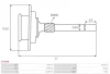 Превью - SG3008 AS-PL Кольцевая шестерня, планетарный механизм (стартер) (фото 3)