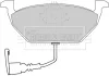 Превью - BBP1617 BORG & BECK Комплект тормозных колодок, дисковый тормоз (фото 3)