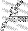 Превью - AST-ACV30 FEBEST Вал сошки рулевого управления (фото 2)