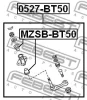 Превью - MZSB-BT50 FEBEST Втулка, рычаг поворотного кулака (фото 2)