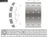 VV/289-X FRAS-LE Комплект тормозных башмаков, барабанные тормоза