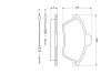 Превью - 0 986 460 951 BOSCH Комплект тормозных колодок, дисковый тормоз (фото 8)