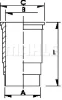 C21150 KNECHT/MAHLE Гильза цилиндра